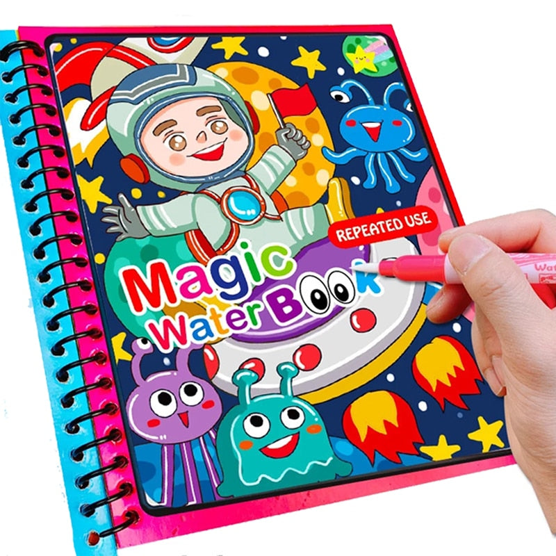 Niño de 6 años leyendo un libro mágico · Creative Fabrica