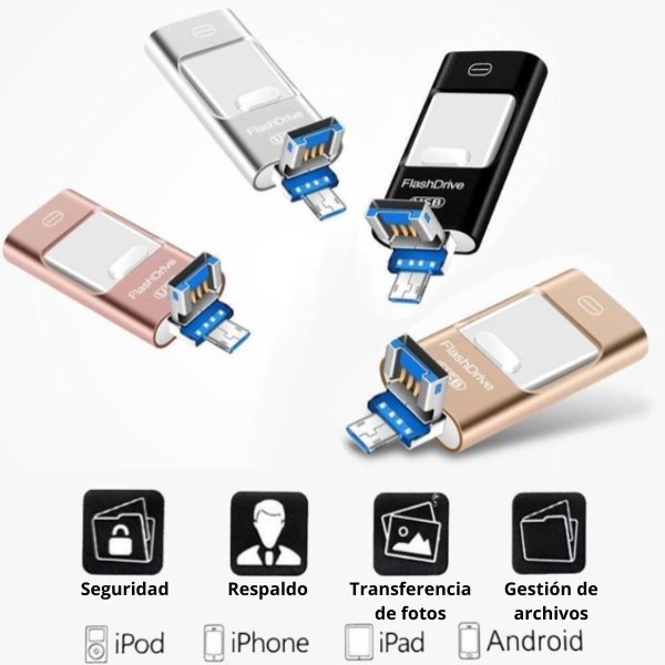 Pendrive USB Para Celular y Computador (Iphone, Android) – Casa Creativa  Chile