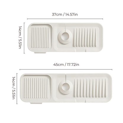 (2X1) Alfombrilla anti salpicaduras de silicona para cocina y baño