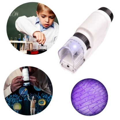 Microscopio de mano para niños
