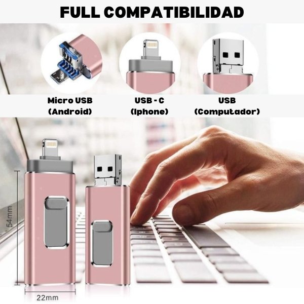Pendrive USB Para Celular y Computador (Iphone, Android) – Casa Creativa  Chile